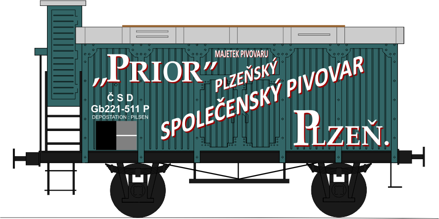 Pivovarský vůz ,,Prior,,