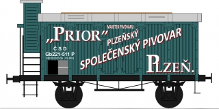 Pivovarský vůz ,,Prior,,